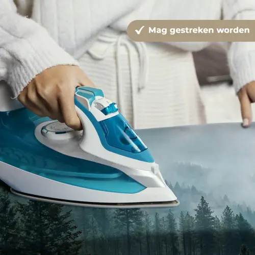 Naaldwoud - Bergen - Mist Wandkleed katoen klein -sfeer9