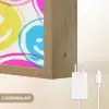 Smileys - Kleurrijk - Neon Light Box met batterij (Wandlamp kind) middel -USP_websiteoplaadbaarNL