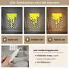 Geblokt - Grafisch - Vloeistof - Geel Light Box met kabel (Tafellamp) klein -USP_lichtkleurNL