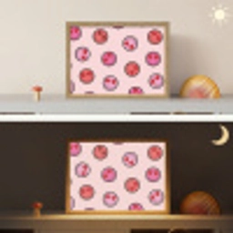 Smileys - Hartjes - Roze Light Box met batterij (Wandlamp kind) middel -sfeer3_kind