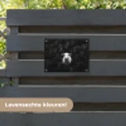 Schapen - Wit - Duisternis tuinposter los doek klein -sfeer3