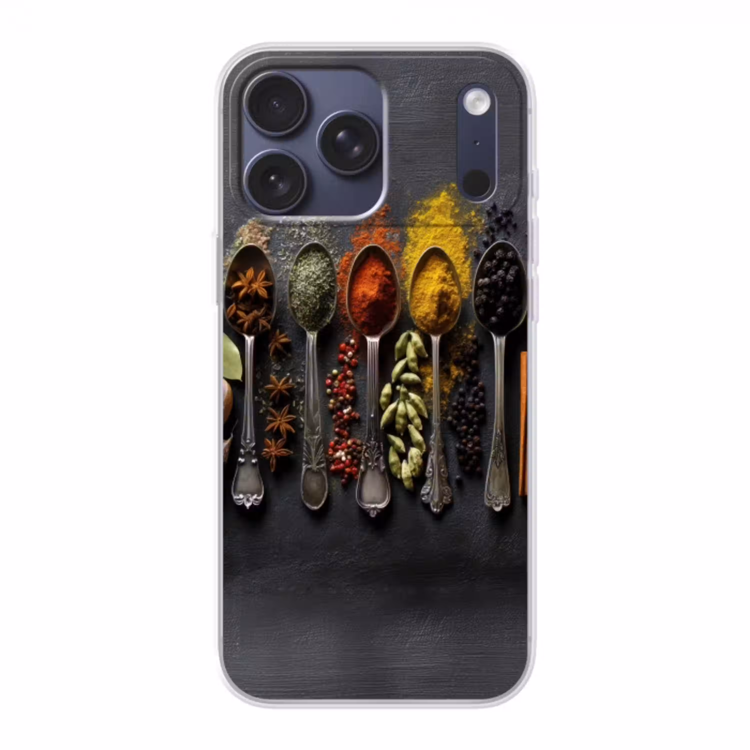 Lepels - Specerijen - Kaneel - Chili Telefoonhoesje iPhone 17 Pro Max klein -3d