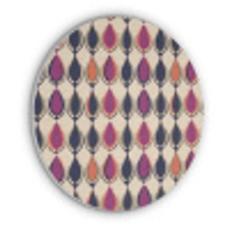 Vintage - Retro - Kleurrijk Akoestische PET Vilt - Rond klein 838 -3d