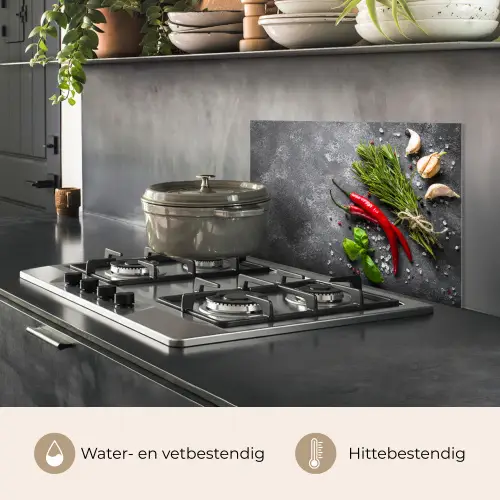 Contrast in Smaak en Textuur keuken achterwand spatscherm klein -usp_NL
