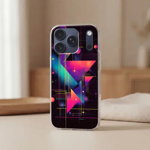 Driehoeken - Cirkels - Abstract - Sterren Telefoonhoesje iPhone 17 Pro klein -sfeer2