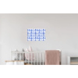 Patroon - Huizen - Blauw Muursticker klein 286 -kinderkamer