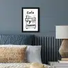 Illustratie - Café - Koffiemachine - Kopjes fotolijst zwart zonder passe partout klein -sfeer3