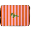 Patroon - Oranje - Fijn - Strepen laptophoes neopreen klein -zkaufland3dotto