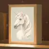 Eenhoorn - Wit - Getekend Light Box met kabel klein -zzz_3d_website