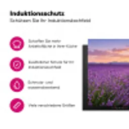 Lavendel - Veld - Natuur - Paars Inductie beschermer vinyl 3mm klein -zzzzzzz-lf-ups