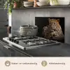 Wilde dieren - Panter - Portret - Zwart - Dieren keuken achterwand spatscherm klein -usp_NL