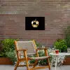 Appel - Goud - Chrome - Zwart Tuinposter op houten frame 2 cm dik klein -sfeer3