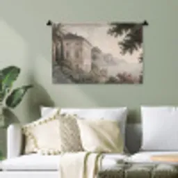 Zee - Villa - Beige Wandkleed katoen klein -sfeer7