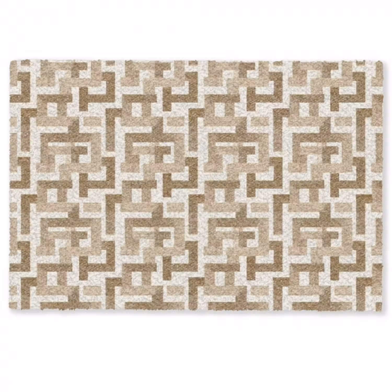 Fußmatte - Geometrisch - Retro - Braun