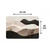 Abstract - Landschap - Golven - Crèmekleur Placemat vinyl groot -specs