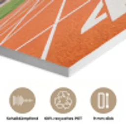 Sintelbaan - Stadion - Sport -Oranje PET vilt klein -closeup_DE