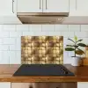 Geometrisch - Tegels - Goud keuken achterwand spatscherm klein 900 -sfeer2