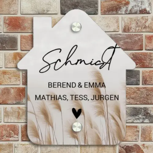 Pampasgras - Sierlijk Naambord Huisje klein -sfeer6