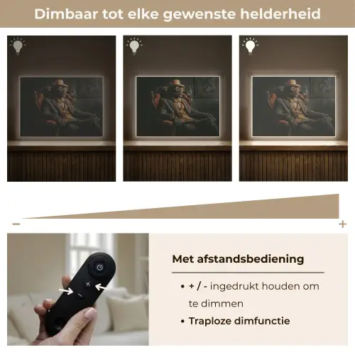 Kat - Pak - Oranje - Sigaar Light Box met batterij (Wandlamp) middel -USP_dimbaarNL