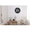 Feestelijk - Kerstgroet - Kleurrijk Wandcirkel aluminium klein -woonkamer