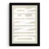 Vintage - Beige - Japandi - Wit fotolijst zwart zonder passe partout klein -3d