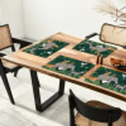 Tropisch - Jungle -  Groen Placemat vinyl groot -zzsfeer4_Kitchenyeah-website