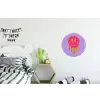 Smiley - Drip - Neon Wandcirkel aluminium klein -kinderkamer