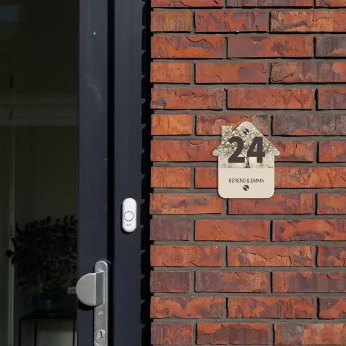 Bloesem - Klassiek Naambord Huisje klein -sfeer2