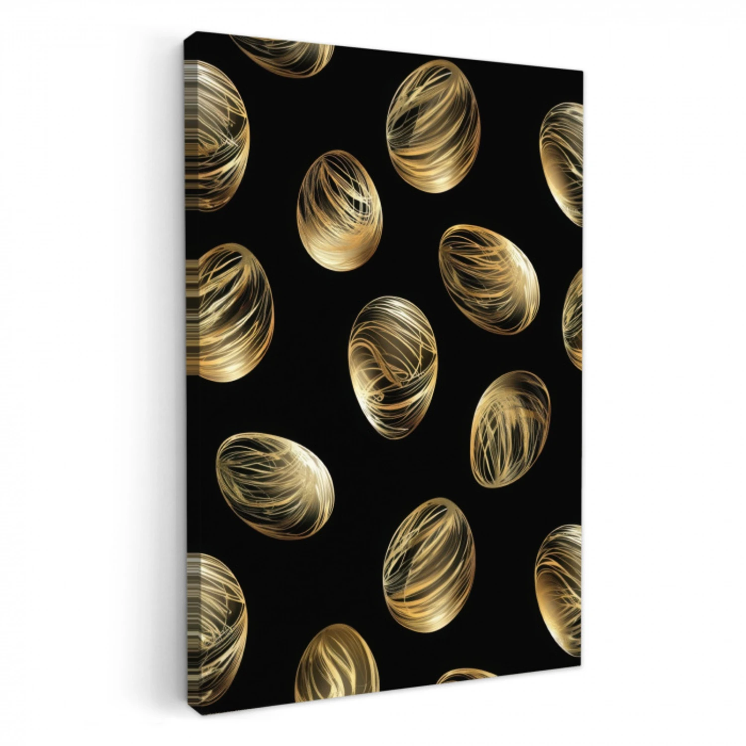 Eieren - Goud - Patroon KitchenYeah - Keuken - Canvas klein -3d