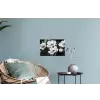 Bloemen - Wit - Abstract Muursticker klein -plant