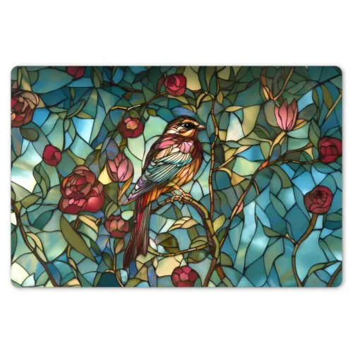 Vogel - Tak - Rozen - Mozaïek Placemat vinyl groot -zzsfeer1_Kitchenyeah-website