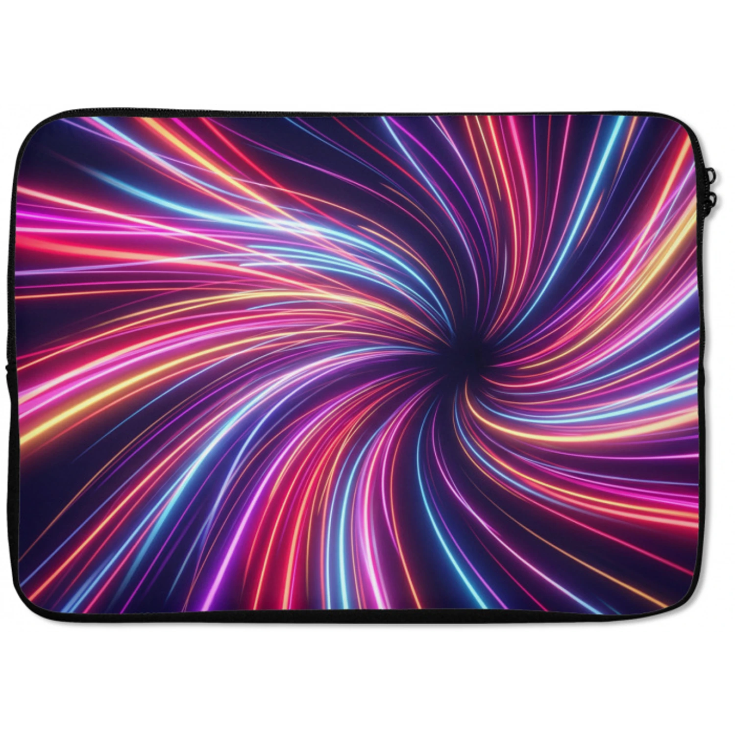 Abstract - Swirl - Futuristic - Neon laptophoes neopreen klein -zkaufland3dotto