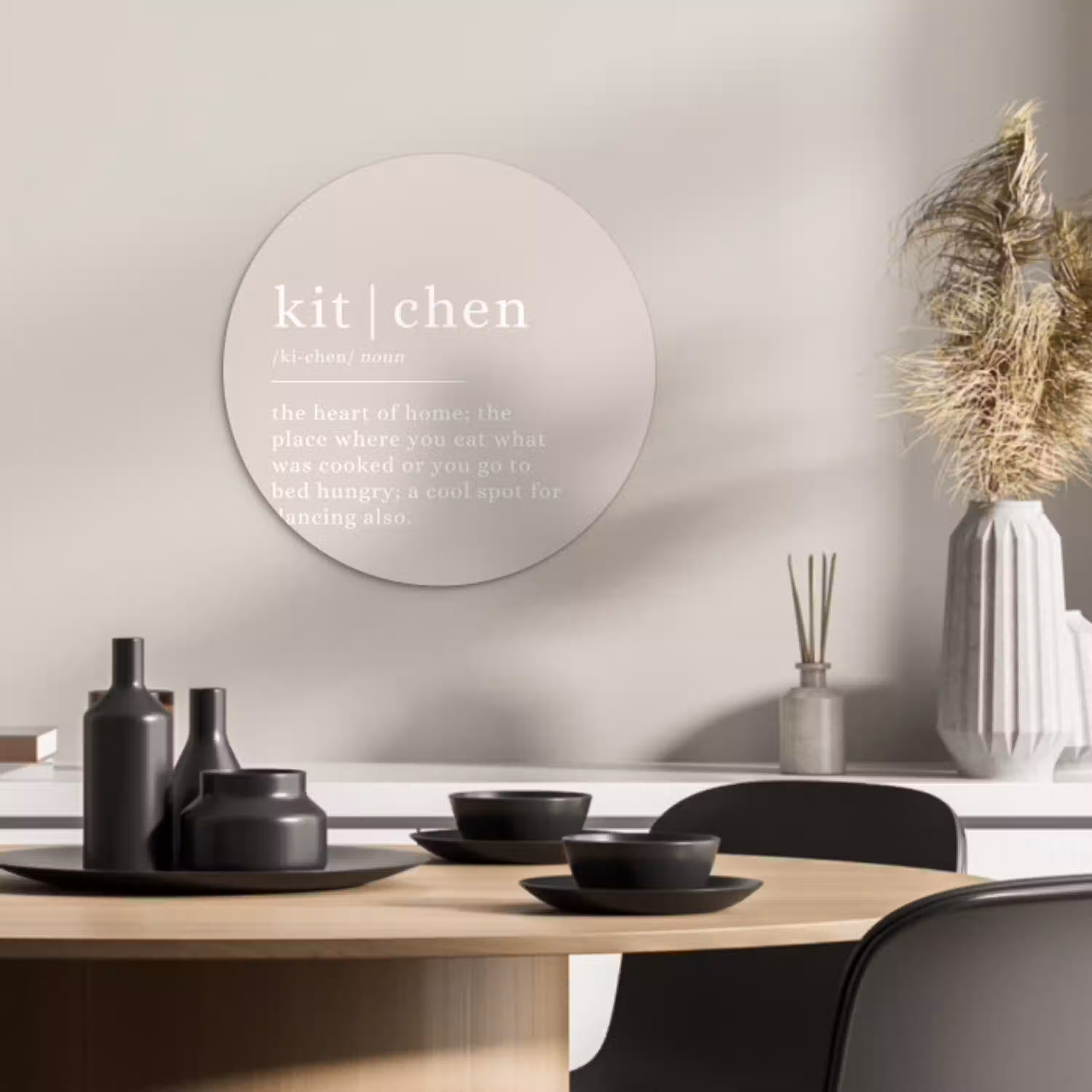 Keuken: Meer dan een Ruimte KitchenYeah - Keuken - Wandcirkel Forex klein -sfeer2