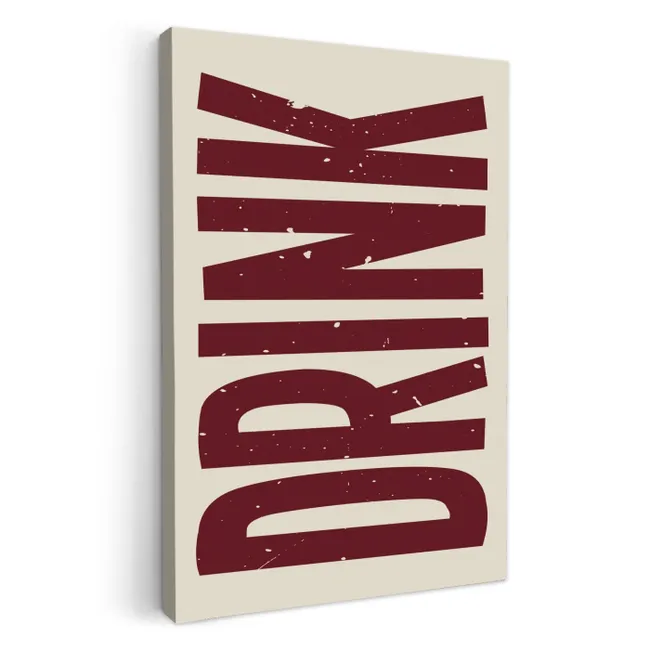 Rood - Vintage - Decoratie - Japandi KitchenYeah - Keuken - Canvas klein -3d