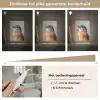 Kleurrijk - Vogeltje - Veren - Blauw Light Box met kabel (Tafellamp) klein -USP_dimbaarNL