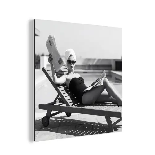 Glamour - Modern - Zwart - Wit aluminium wit klein -3d