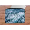 Golven - Oceaan - Blauw laptophoes neopreen klein -tafel