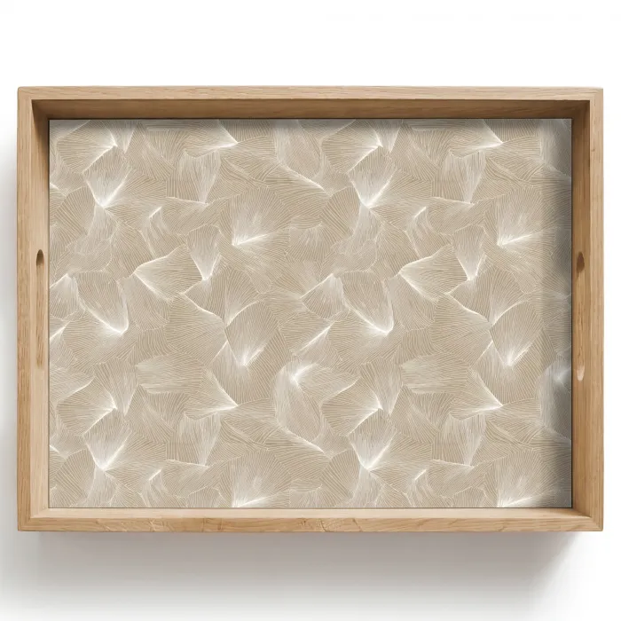 Organisch - Textuur - Beige Dienblad Rechthoek middel 911 -z3d_shopping