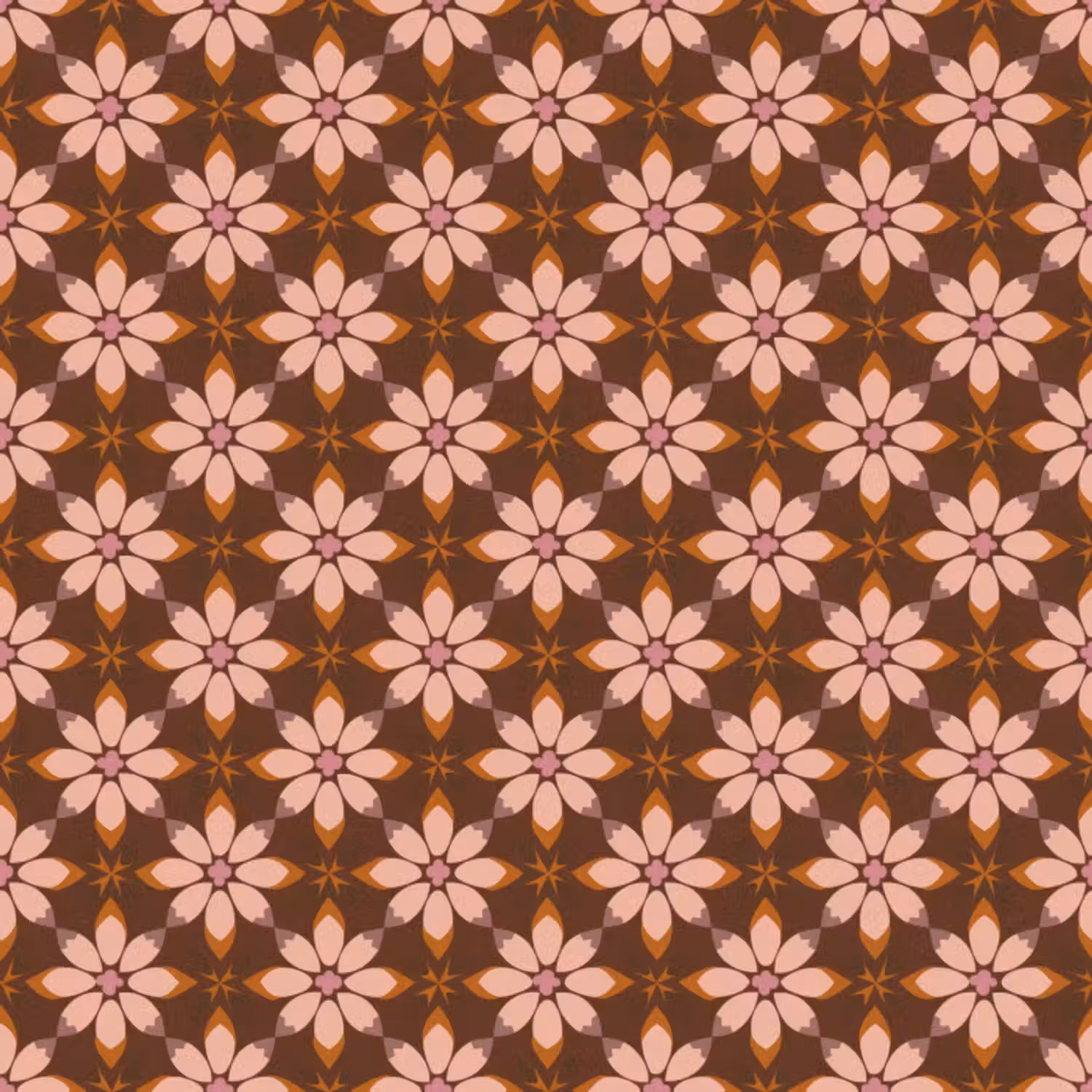Behang - Klassiek - Retro - Bruin