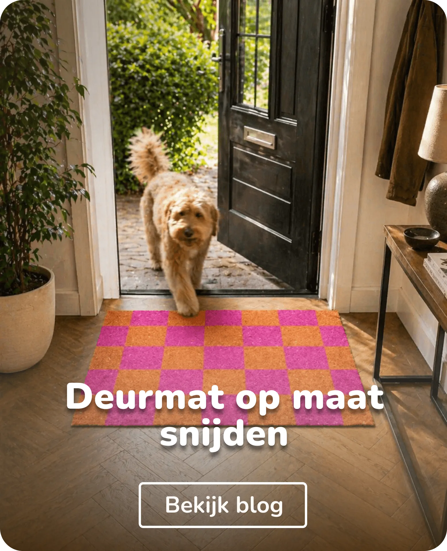 hoe deurmat op maat snijden