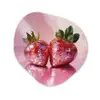 Disco - Fruit - Glitter - Strawberry Wandcirkel Organisch Forex 3mm klein -3d