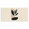 Plant - Beige - Japandi Muismat XXL klein -3d_leeg