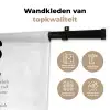 Kerst - Wit - Xmas - Quotes - Feestdagen Wandkleed katoen klein -sfeer2