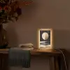 Maan - Cirkel - Goud Light Box met kabel (Tafellamp) klein -sfeer4