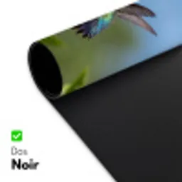 Kolibrie - Bloem - Natuur - Groen Muismat XXL klein -zsfeer2_frans