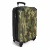 Groene camouflage met zandkleur Koffer - NBS - Handbagage middel -productfoto_3d