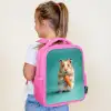 Wortelgeluk in hamstervorm Kinderrugzak - Roze middel -sfeer2