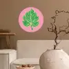 Blad - Groen - Illustratie - Minimalistisch Wandcirkel behangsticker klein -sfeer1