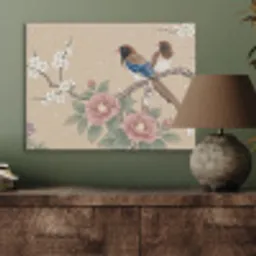 Bloemen - Vogels - Bloemen PET vilt klein -sfeer2