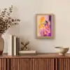 Abstract - Portret - Vrouw - Kleurrijk Light Box met kabel (Tafellamp) klein -sfeer2